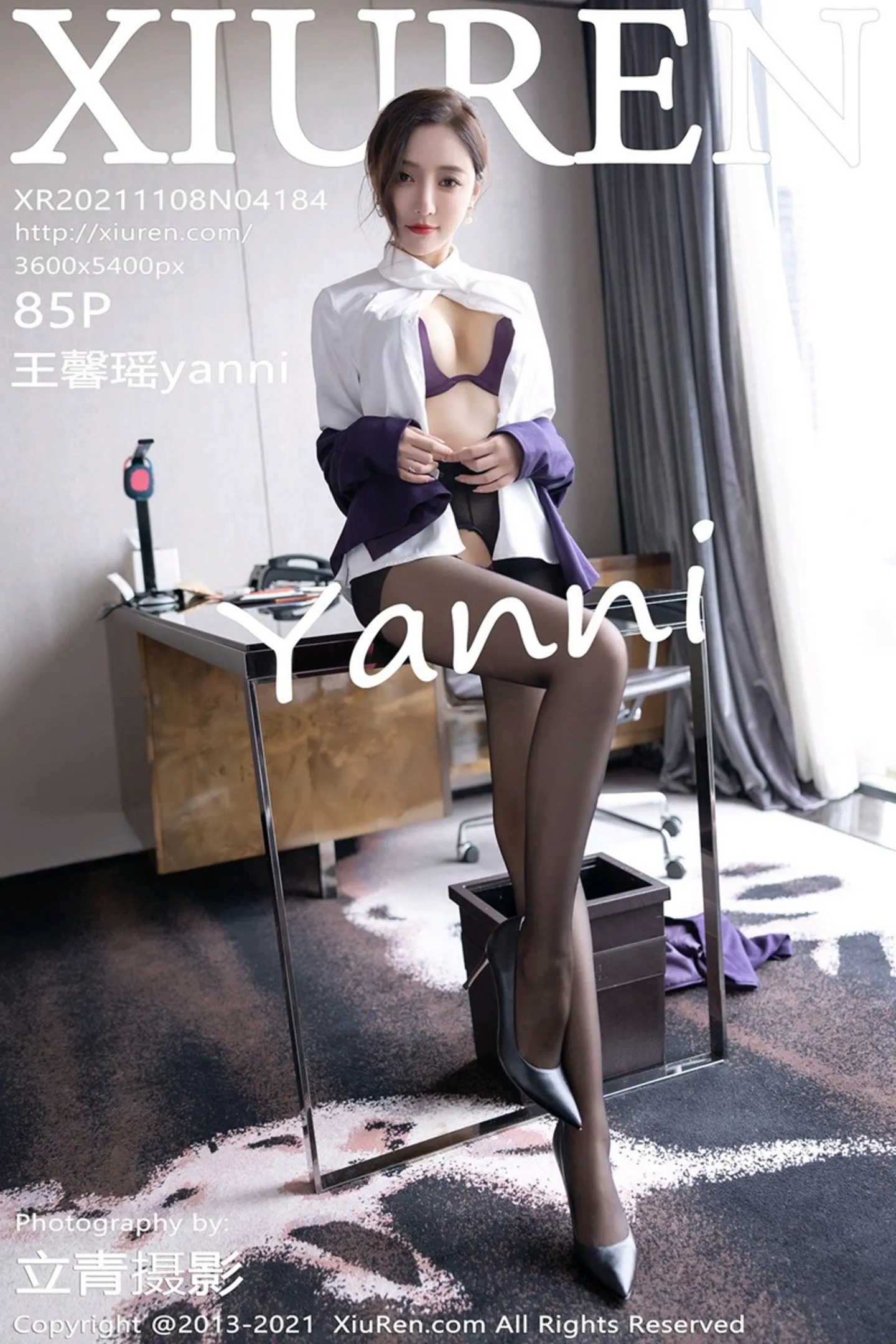 [XiuRen秀人网]VOL.4184 女神王馨瑶yanni职业装OL主题露性感内衣配开档黑丝诱惑写真85P-秀人网官方网站